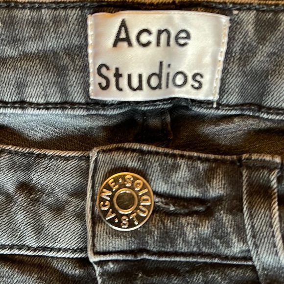 ACNE STUDIOS EUC (“USED” BLACK) STRETCH SKINNY FIT JEANS 28/32 - Picture 6 of 7